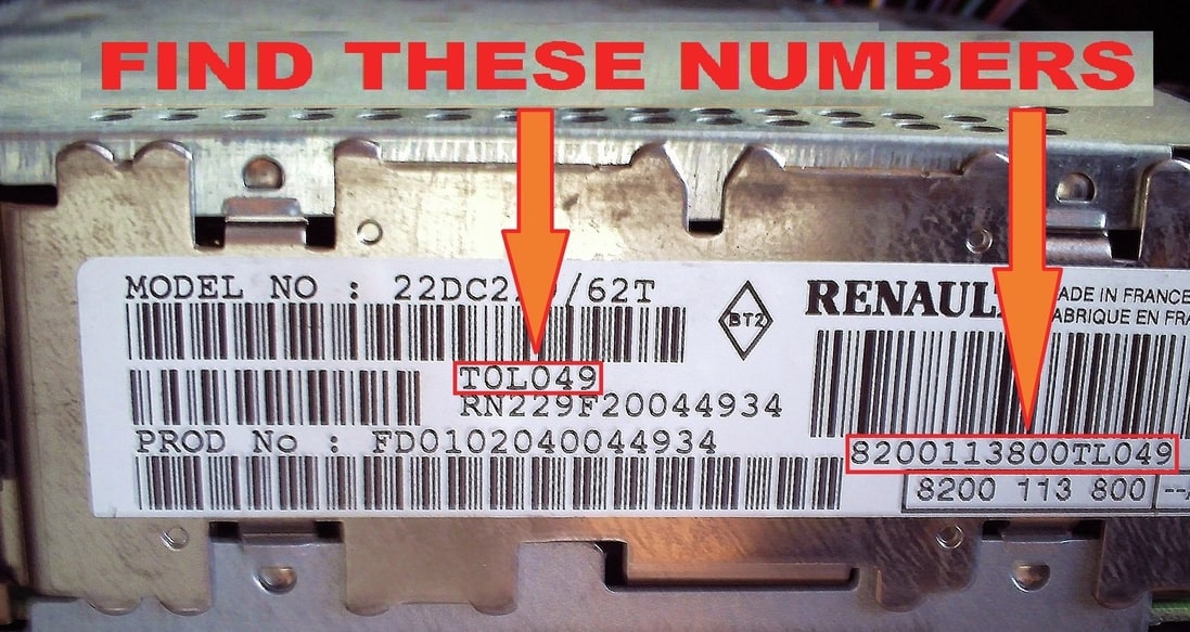 Renault Radio Code