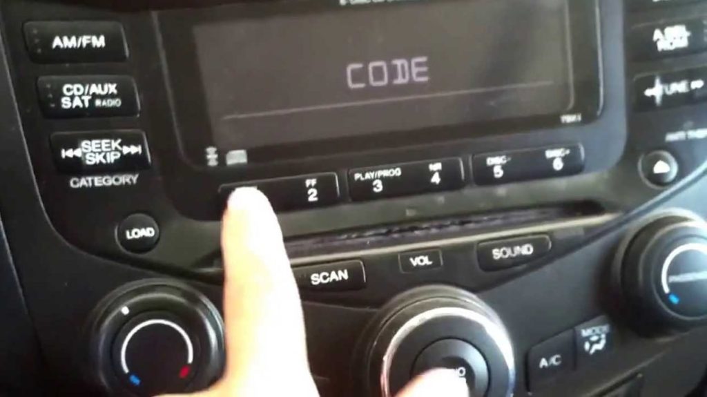 Radio Code Honda 2003