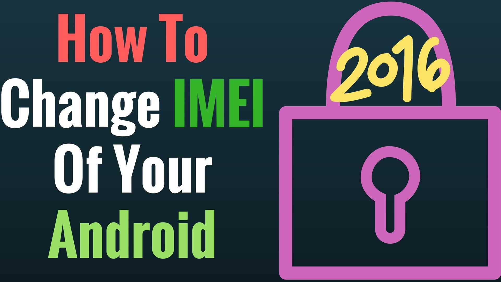 Change IMEI Number