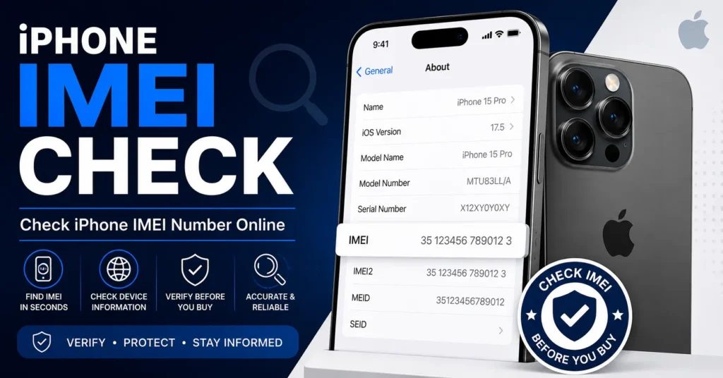 iPhone IMEI check for verifying iPhone device information