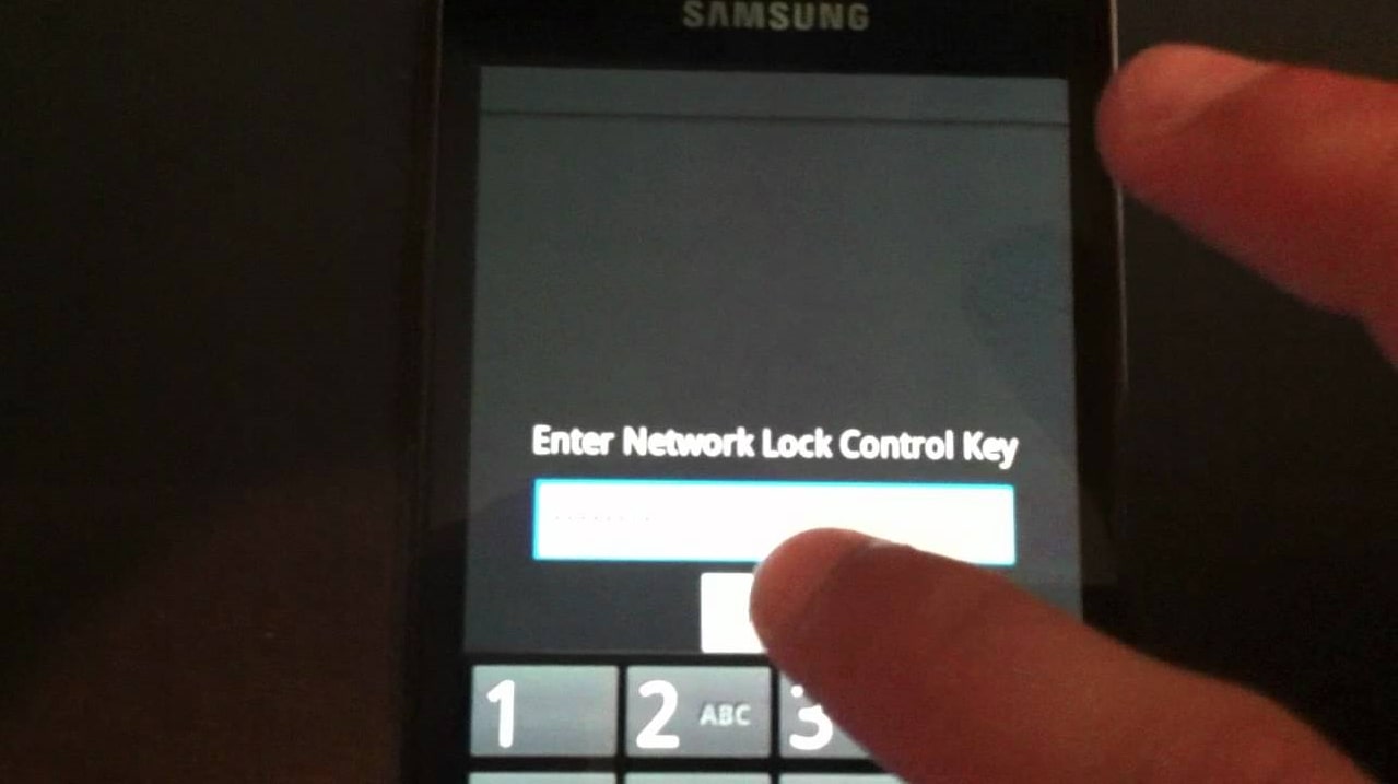 Enter Network Lock control key