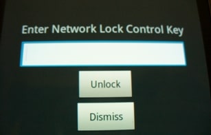 How To Enter Network Lock Control Key
