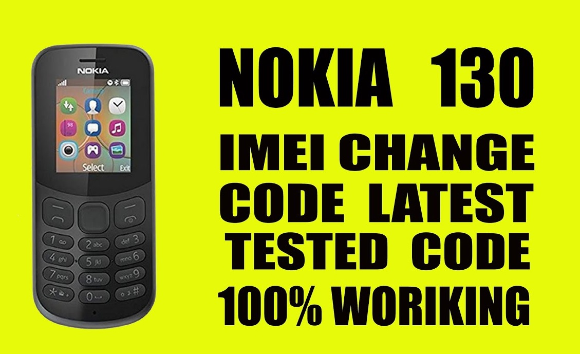 Nokia 130 IMEI Change Code
