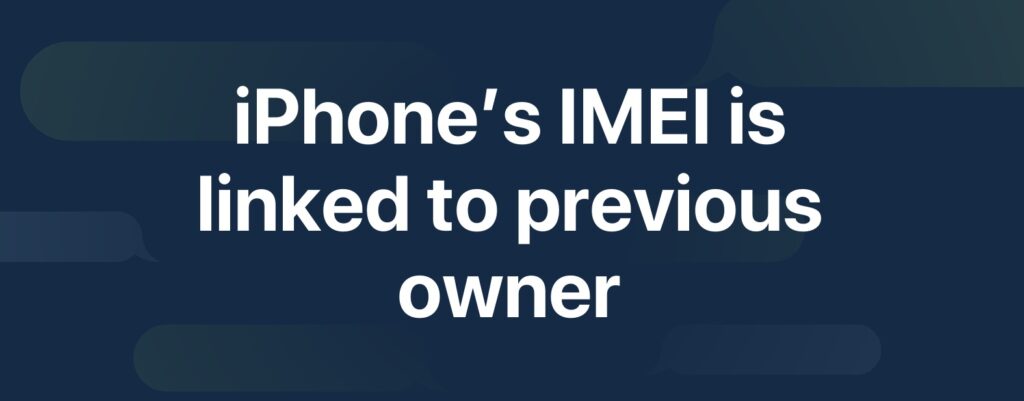 Transfer IMEI