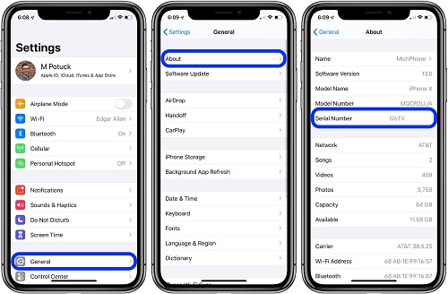 How To Check The Serial Number Of An iPhone