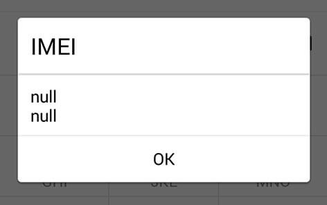 Invalid IMEI Number Error On Android