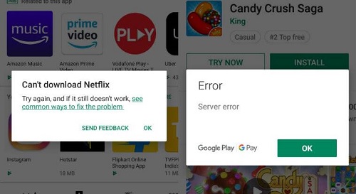Can't Download Netflix Message