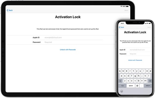 Main iCloud Activation Screen