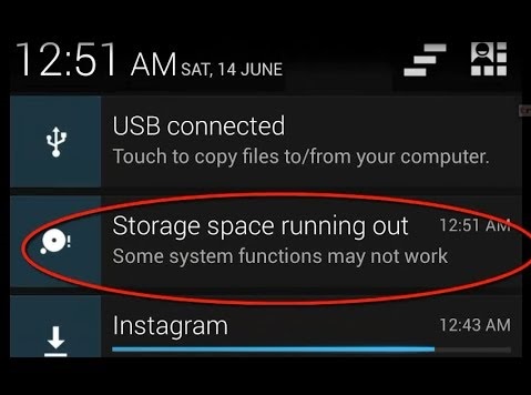 Solve Storage Space Running Out