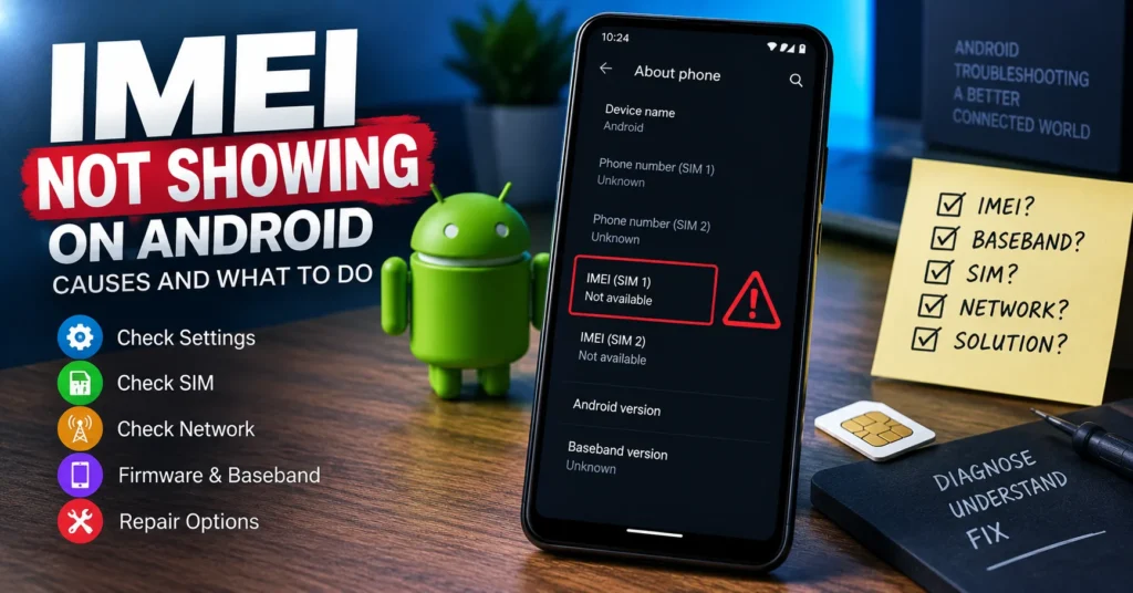 IMEI not showing on Android phone with unknown IMEI and baseband