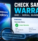 Samsung warranty status check online using IMEI or serial number
