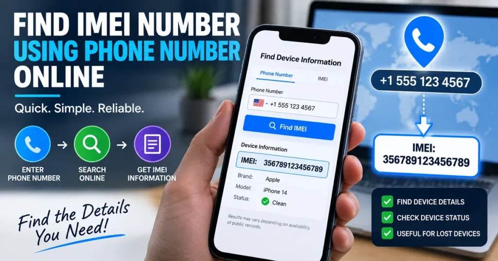 Find IMEI number using phone number online