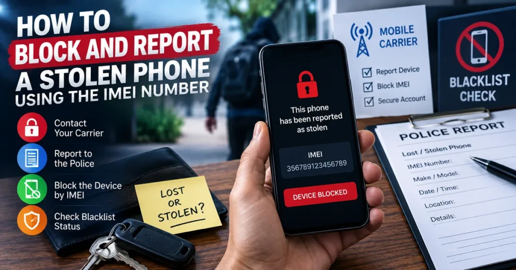 stolen phone IMEI blocking and reporting guide