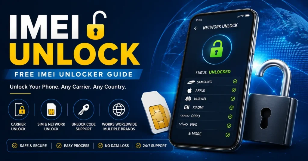 IMEI unlock and free IMEI unlocker guide for phone network and SIM unlocking