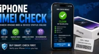 iPhone IMEI check showing device status and blacklist verification