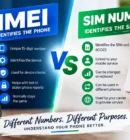 IMEI vs SIM number comparison showing the difference between device and SIM identifiers
