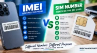 IMEI vs SIM number comparison showing the difference between device and SIM identifiers
