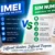 IMEI vs SIM number comparison showing the difference between device and SIM identifiers