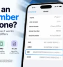 What is an EID number on a phone showing the EID eSIM identifier on an iPhone